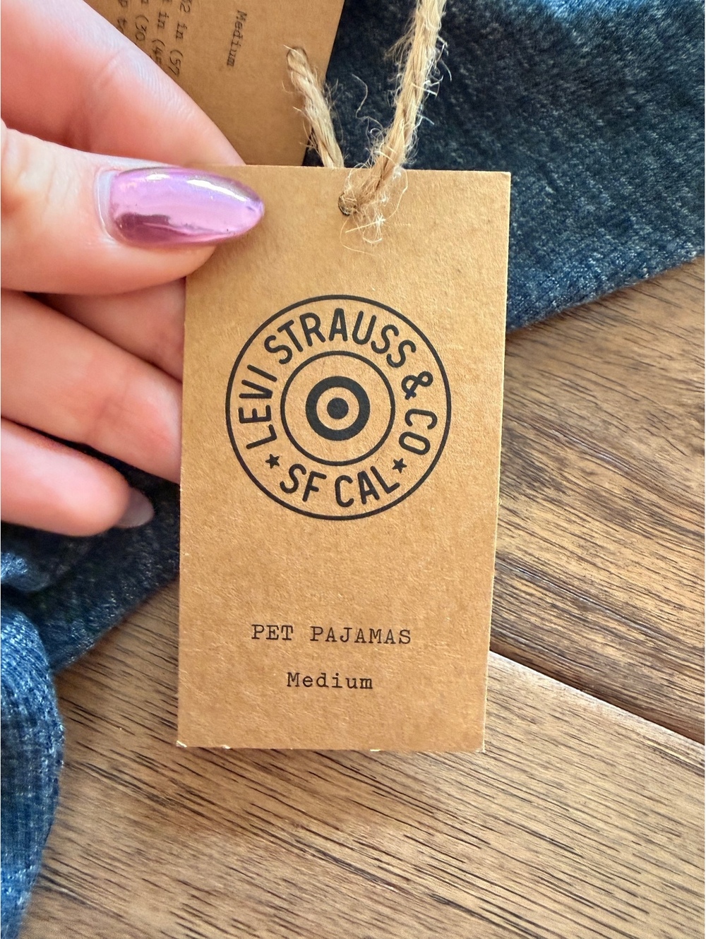 Levi's Medium Pet Pajamas in Dark Gray - Picture 6 of 6